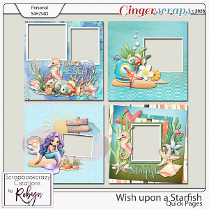 Wish upon a Starfish Quick Pages by Scrapbookcrazy Creations Wish upon a Starfish Quick Pages by Scrapbookcrazy Creations