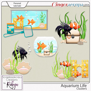 Aquarium Life Clusters by Scrapbookcrazy Creations