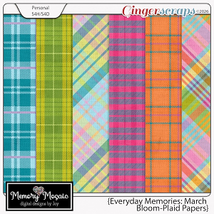 Everyday Memories-March Bloom: Plaids by Memory Mosaic