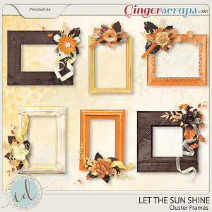 Let The Sun Shine Cluster Frames by Ilonka's Designs