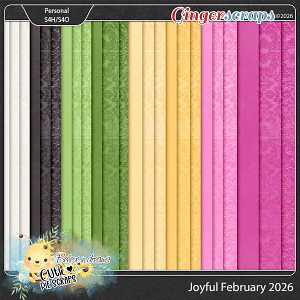 Joyful February 2026 Solid Textured & Embossed Papers