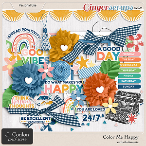 Color Me Happy Embellishments by J. Conlon and Sons