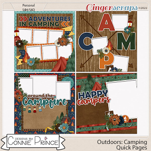 Outdoors: Camping - Quick Pages by Connie Prince