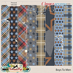 Boys To Men Torn Papers by The Scrappy Kat