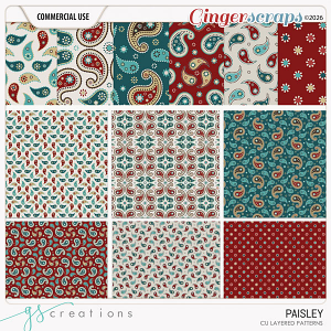Paisley Patterns (CU) by GS Creations