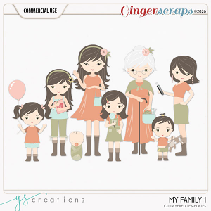 My Family1 Layered Templates (CU) by GS Creations