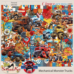Mechanical Monster Trucks Collab By The Brit Chick