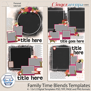 Family Time Blends Templates by Miss Fish