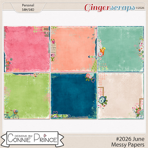 #2026 June - Messy Papers by Connie Prince