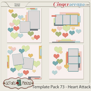 Template Pack 73 by Scraps N Pieces  