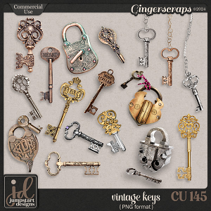 CU & PU 145 ~ Vintage Keys