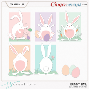 Bunny Time Layered Templates (CU) by GS Creations