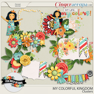 My Colorful Kingdom Clusters by Lisa Rosa Designs
