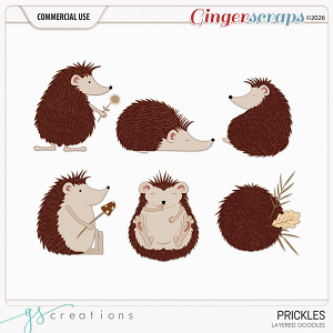 Prickles Layered Doodles (CU) by GS Creations