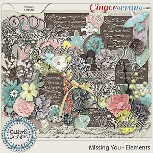 Missing You - Elements by CathyK Designs