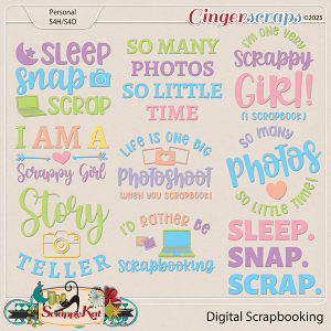 Digital Scrapbooking Word Art by The Scrappy Kat