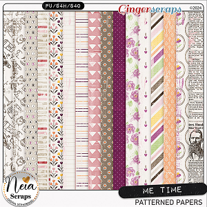 Me Time - Patterned Papers - by Neia Scraps Me Time - Patterned Papers - by Neia Scraps