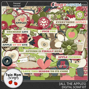 All the Apples - KIT by Twin Mom Scraps