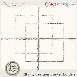 Thrifty Treasures Painted Borders by Chere Kaye Designs 