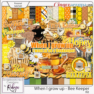When I grow up - Beekeeper Kit by Scrapbookcrazy Creations
