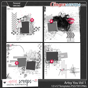 Artsy You - Templates - VOL1 - by Neia Scraps
