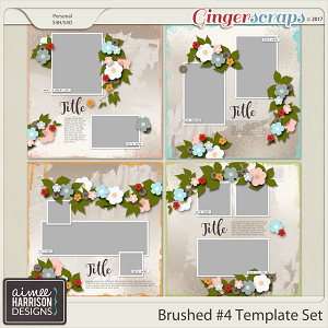 Brushed #4 Template Set by Aimee Harrison