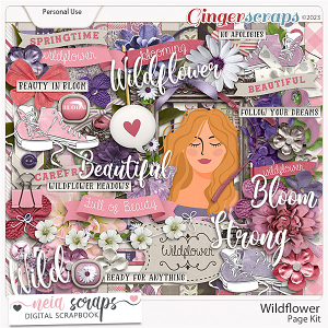 Wildflower - Page Kit - by Neia Scraps