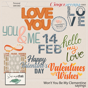Won't You Be My Clementine Sayings by ScrapChat Designs