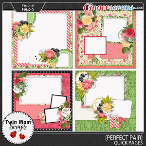 Perfect Pair - QUICK PAGES by Twin Mom Scraps