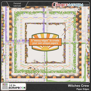 Witches Crew Edges by Let Me Scrapbook