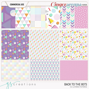 Back to the 80's Layered Patterns (CU) by GS Creations