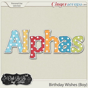 Birthday Wishes Boy Alphabets