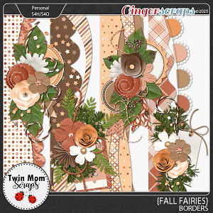 Fall Fairies - BORDERS by Twin Mom Scraps
