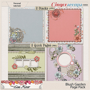 Blush Garden Page Pack from Designs by Lisa Minor
