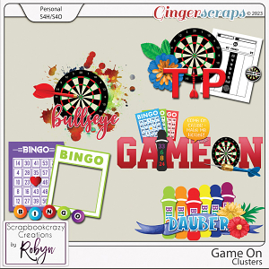 Game On Clusters by Scrapbookcrazy Creations