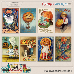 CU/PU Halloween Postcards 1 by The Scrappy Kat