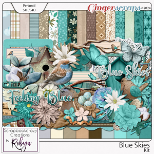 Blue Skies Kit by Scrapbookcrazy Creations