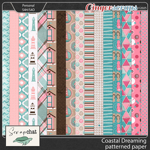 Coastal Dreaming Patterned Papers by ScrapChat Designs