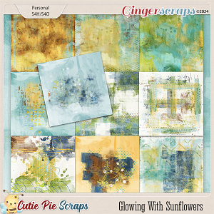 Glowing With Sunflowers Painted Papers Glowing With Sunflowers Painted Papers