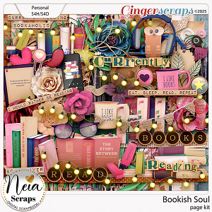 Bookish Soul - Page Kit - by Neia Scraps