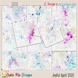 Joyful April 2025 Artsy Watercolors Papers  
