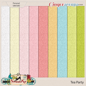 Tea Party Glittery Felt Paper by The Scrappy Kat