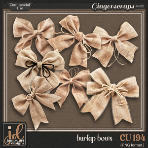 CU & PU 194 ~ Burlap Bows