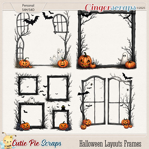 Halloween Layouts Frames 04 Halloween Layouts Frames 04