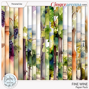 Fine Wine Paper Pack by Ilonka's Designs 