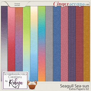 Seagull Sea-Sun Extra Paper Pack 02 by Scrapbookcrazy Creations