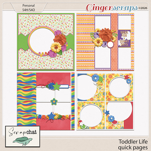 Toddler Life Quick Pages by ScrapChat Designs