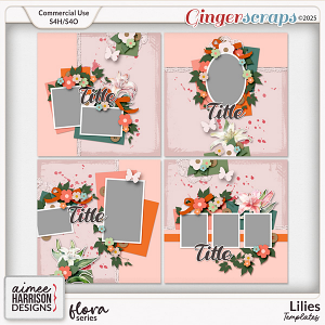Lilies Templates by Aimee Harrison