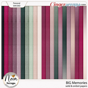 BIG Memories - Solid & OMbré Papers - by Neia Scraps