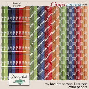 My Favorite Season: Lacrosse Extra Papers by ScrapChat Designs